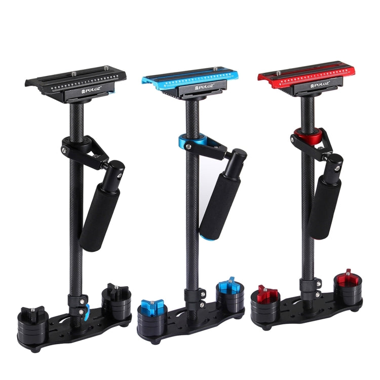 PULUZ 38.5-61cm Carbon Fibre Handheld Stabilizer for DSLR & DV Digital Video & Cameras, Load Range: 0.5-3kg(Blue) - free shipping - PMC TechLife - Order now!