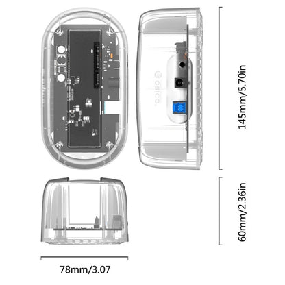 ORICO 6139U3 2.5 / 3.5 inch Transparent SATA to USB 3.0 Hard Drive Dock Station(Transparent) - HDD Enclosure by ORICO | Online Shopping South Africa | PMC Jewellery | Buy Now Pay Later Mobicred