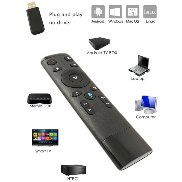 Q5 2.4G RF 3D Brushed Fashion Sense Universal Voice Version Air Mouse Remote Controller - Universal by PMC TechLife | Online Shopping South Africa | PMC TechLife | Buy Now Pay Later Mobicred