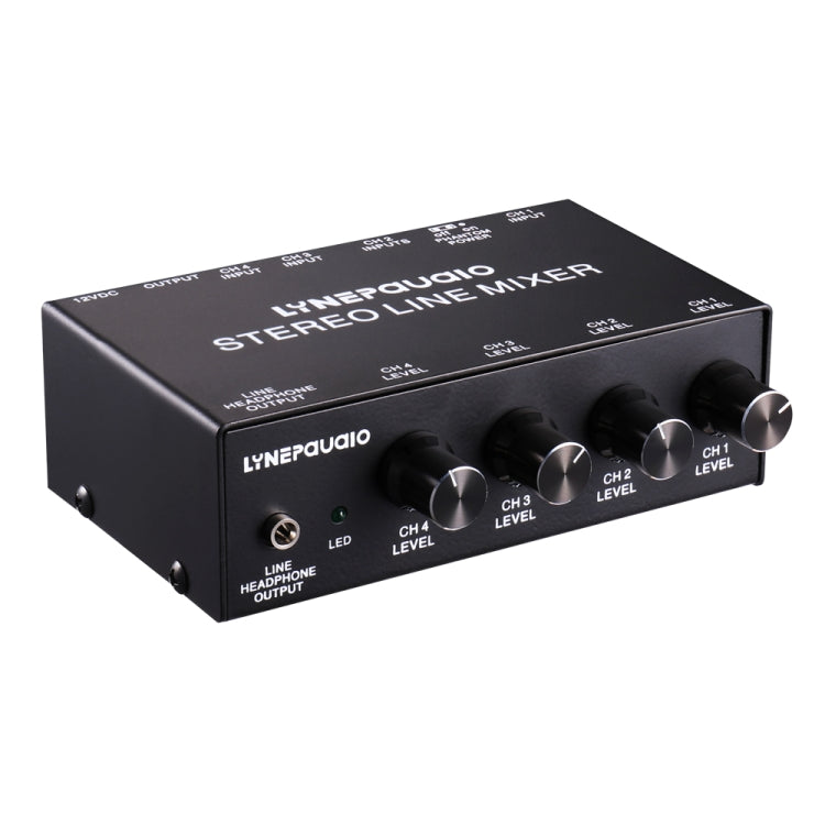LINEPAUDIO B895 Five-channel Stereo Microphone Mixer with Earphone Monitoring(Black) -  by PMC TechLife | Online Shopping South Africa | PMC TechLife | Buy Now Pay Later Mobicred