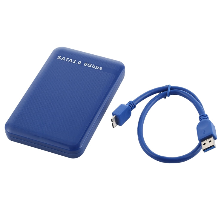 2.5 inch HDD Enclosure 6Gbps SATA 3.0 to USB 3.0 Hard Disk Drive Box External Case(Blue) - HDD Enclosure by PMC Jewellery | Online Shopping South Africa | PMC Jewellery | Buy Now Pay Later Mobicred