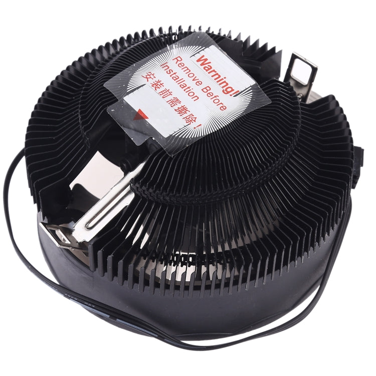 3 Pin Computer Components Chassis Fan Host Silent Cooling Fan with RGB Color Light for Intel: 1775 1366 1150 1151 1155 1156 (AMD: 754 939 AM2 AM2+ AM3 AM3+) - Fan Cooling by PMC Jewellery | Online Shopping South Africa | PMC Jewellery | Buy Now Pay Later Mobicred