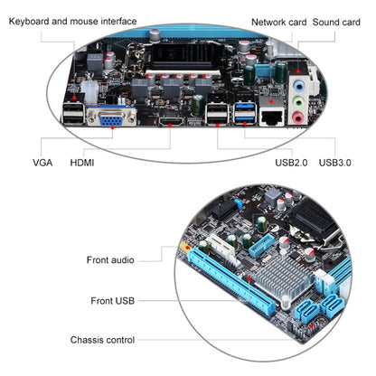 LGA 1155 DDR3 Computer Motherboard for Intel B75 Chip, Support Intel Second Generation / Third Generation Series CPU - Motherboard by PMC Jewellery | Online Shopping South Africa | PMC Jewellery | Buy Now Pay Later Mobicred