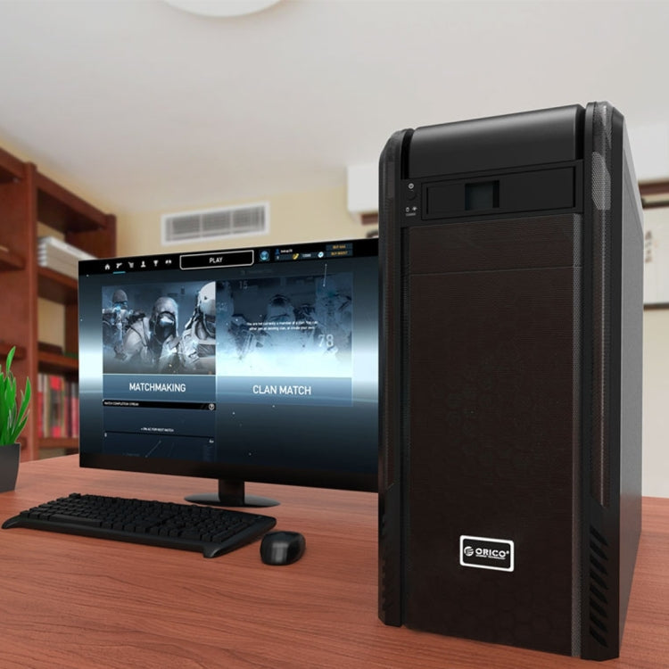 ORICO 1106SS CD-ROM Space HDD Mobile Rack Internal 3.5 inch HDD Convertor Enclosure(Black) - Caddies & Enclosures by ORICO | Online Shopping South Africa | PMC TechLife | Buy Now Pay Later Mobicred