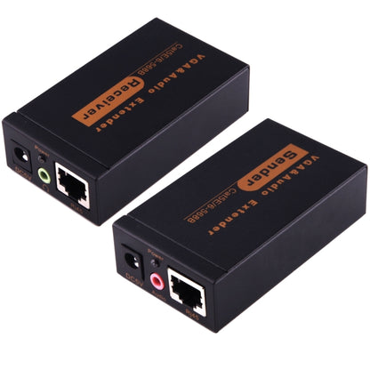 VGA & Audio Extender 1920x1440 HD 100m Cat5e / 6-568B Network Cable Sender Receiver Adapter, AU Plug - VGA Extender by PMC Jewellery | Online Shopping South Africa | PMC Jewellery | Buy Now Pay Later Mobicred