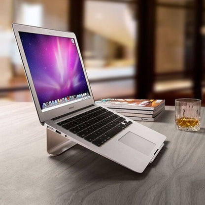 Aluminum Cooling Stand for Laptop, Suitable for Mac Air, Mac Pro,  iPad, and Other 11-17 inch Laptops (Grey) - Laptop Stand by PMC Jewellery | Online Shopping South Africa | PMC Jewellery | Buy Now Pay Later Mobicred