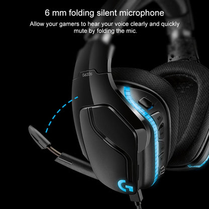 Logitech G633S Dolby 7.1 Surround Sound Stereo Colorful Lighting Noise Reduction Competition Gaming Wired Headset - Multimedia Headset by Logitech | Online Shopping South Africa | PMC Jewellery | Buy Now Pay Later Mobicred