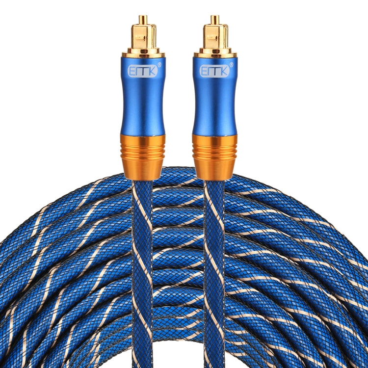 EMK LSYJ-A 25m OD6.0mm Gold Plated Metal Head Toslink Male to Male Digital Optical Audio Cable - Audio Optical Cables by EMK | Online Shopping South Africa | PMC Jewellery | Buy Now Pay Later Mobicred