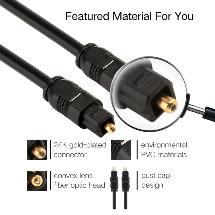 EMK 15m OD4.0mm Toslink Male to Male Digital Optical Audio Cable - free shipping - PMC Jewellery - Order now!