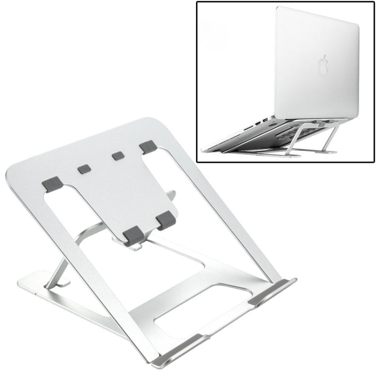 Laptop Height Extender Holder Stand Folding Portable Computer Heat Dissipation Bracket, Size: 22.3x23.5x1.3cm (Silver) - MacBook Holder by PMC Jewellery | Online Shopping South Africa | PMC Jewellery | Buy Now Pay Later Mobicred