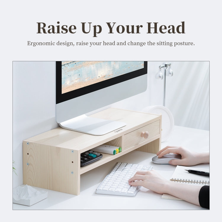ORICO MSR-01-WD-BP Wood Grain Computer Monitor Holder, Size: 50 x 20 x 6.1cm - free shipping - PMC Jewellery - Order now!