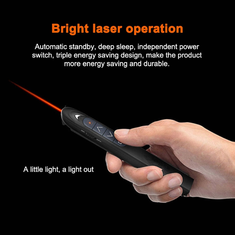 XM930 2.4GHz Wireless Laser PowerPoint Page Turning Pen Multimedia Wireless Presentation Projection Pen with USB Receiver, Support Low Battery Remind, Remote Control Distance: 100m(White) -  by PMC TechLife | Online Shopping South Africa | PMC TechLife | Buy Now Pay Later Mobicred