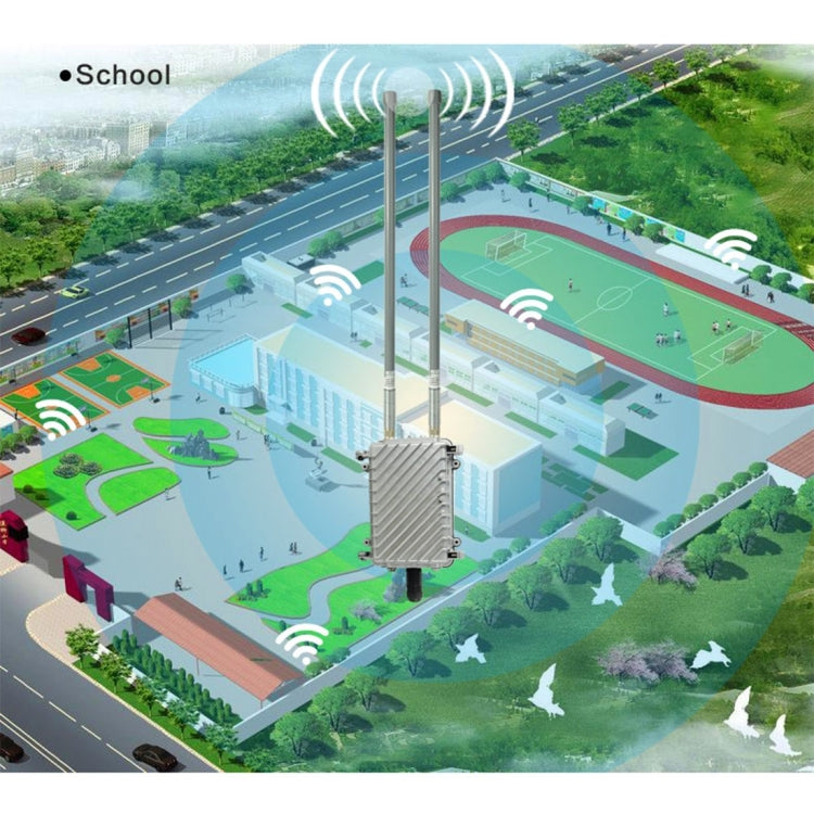 COMFAST CF-WA700 Qualcomm AR9341 300Mbps/s Outdoor Wireless Network Bridge with Dual Antenna 48V POE Adapter & AP / Router Mode, Classfication Function, 85 Devices Connecting Synchronously - Network Hardware by COMFAST | Online Shopping South Africa | PMC Jewellery | Buy Now Pay Later Mobicred