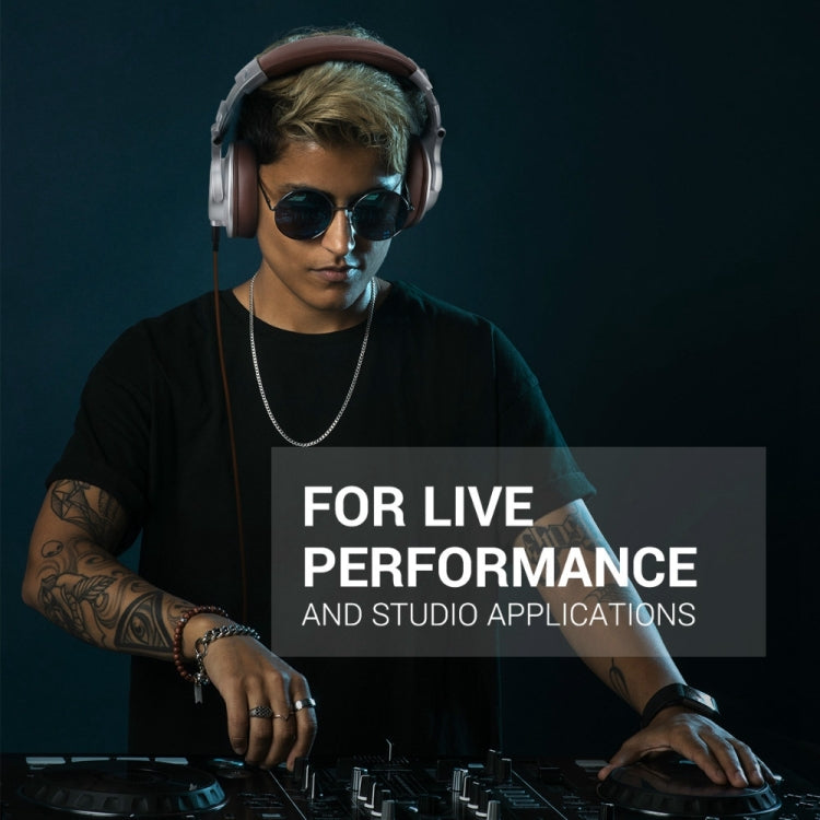 OneOdio A71 Head-mounted Noise Reduction Wired Headphone with Microphone(Red Black) - free shipping - PMC Jewellery - Order now!