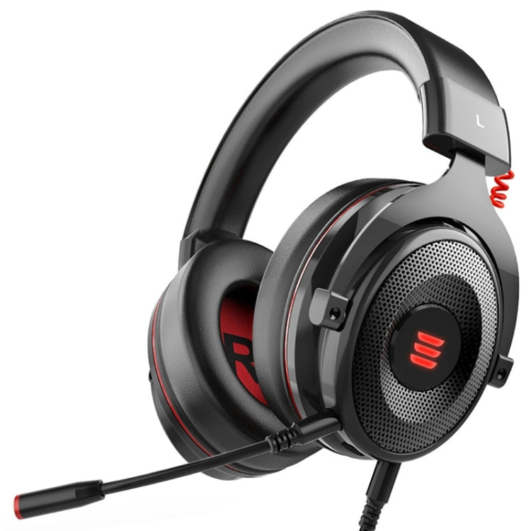 EKSA E900 Pro 7.1 Gaming Wire-Controlled Head-mounted USB Luminous Gaming Headset with Microphone(Black) - free shipping - PMC TechLife - Order now!