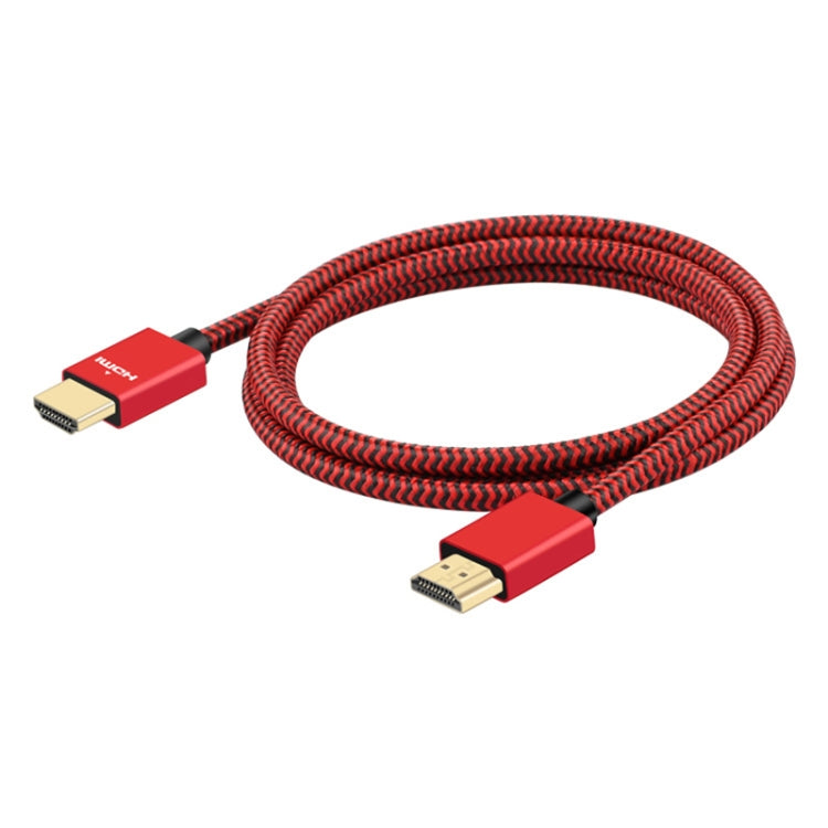 ULT-unite Gold-plated Head HDMI 2.0 Male to Male Nylon Braided Cable, Cable Length: 2m(Red) - free shipping - PMC TechLife - Order now!