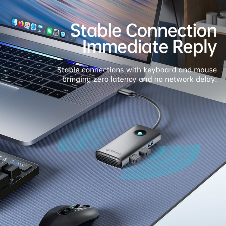 ORICO PW11-5P Type-C / USB-C 5-in-1 5Gbps Multifunction Docking Station(Silver) - USB HUB by ORICO | Online Shopping South Africa | PMC Jewellery | Buy Now Pay Later Mobicred