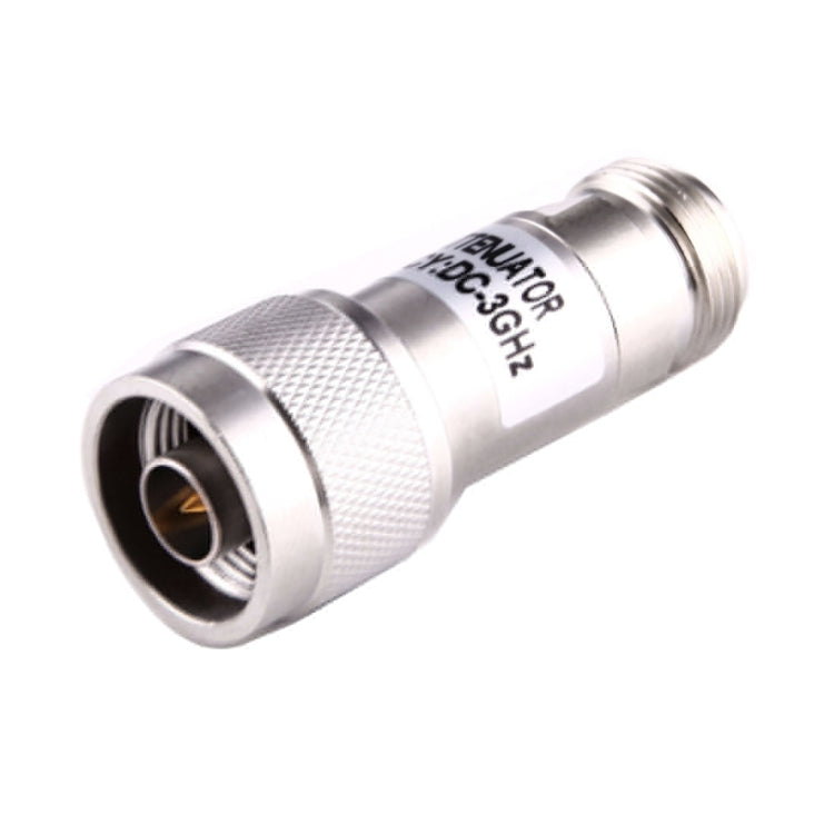 5W 30dBi N Female to N Male DC-13GHz Frequency Gain Attenuator(Silver) - Connectors by PMC Jewellery | Online Shopping South Africa | PMC Jewellery | Buy Now Pay Later Mobicred