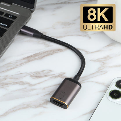 8K 60Hz HDMI Female to USB-C / Type-C Male Adapter Cable - Cable & Adapters by PMC Jewellery | Online Shopping South Africa | PMC Jewellery