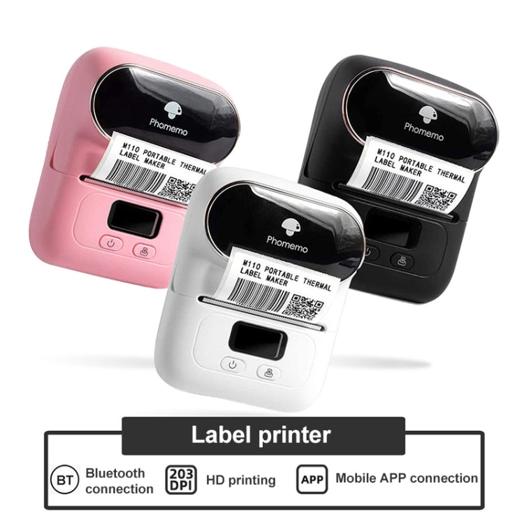 Phomemo M110 Home Handheld Mini Bluetooth Thermal Printer (Blue) - Printer by PMC TechLife | Online Shopping South Africa | PMC TechLife | Buy Now Pay Later Mobicred