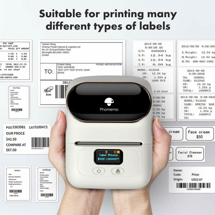 Phomemo M110 Home Handheld Mini Bluetooth Thermal Printer (Blue) - Printer by PMC TechLife | Online Shopping South Africa | PMC TechLife | Buy Now Pay Later Mobicred