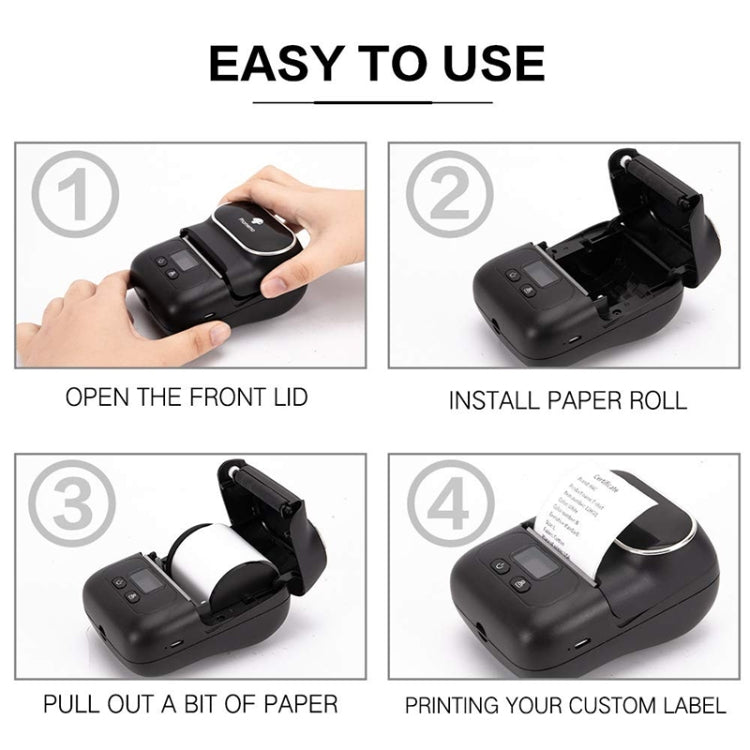 Phomemo M110 Home Handheld Mini Bluetooth Thermal Printer (Orange) - Printer by PMC TechLife | Online Shopping South Africa | PMC TechLife | Buy Now Pay Later Mobicred