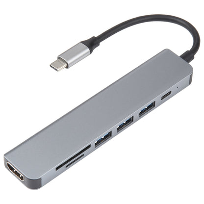 7 in 1 USB-C / Type-C to USB Docking Station HUB Adapter - USB HUB by PMC Jewellery | Online Shopping South Africa | PMC Jewellery | Buy Now Pay Later Mobicred