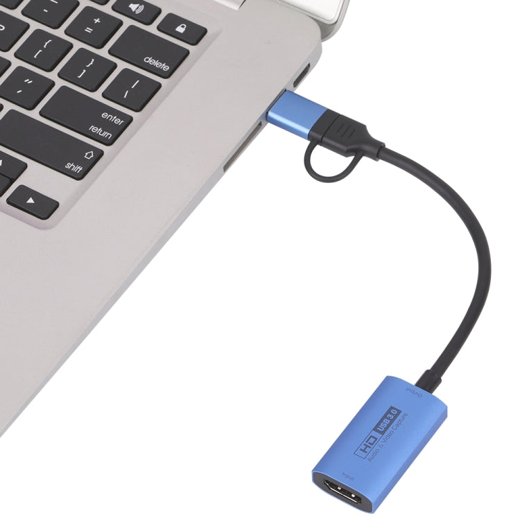 Z29C HDMI/F Female to USB-C / Type-C+USB 3.0/M Male HD Video Capture Card - Video Capture Solutions by PMC TechLife | Online Shopping South Africa | PMC TechLife | Buy Now Pay Later Mobicred