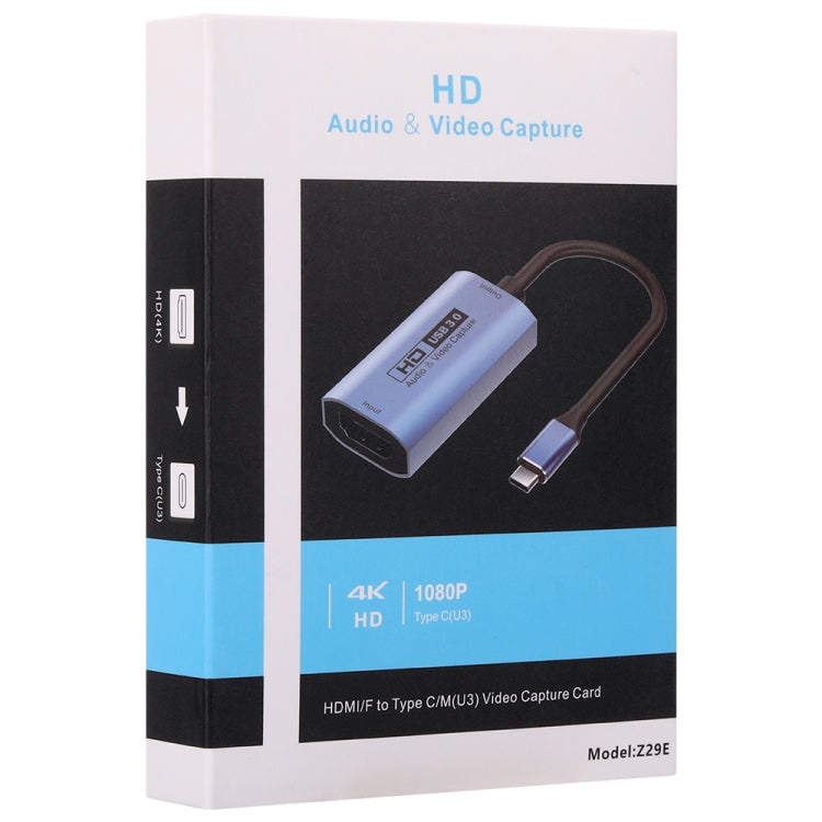 Z29E HDMI/F Female to USB-C / Type-C/M Male HD Video Capture Card - Video Capture Solutions by PMC TechLife | Online Shopping South Africa | PMC TechLife | Buy Now Pay Later Mobicred