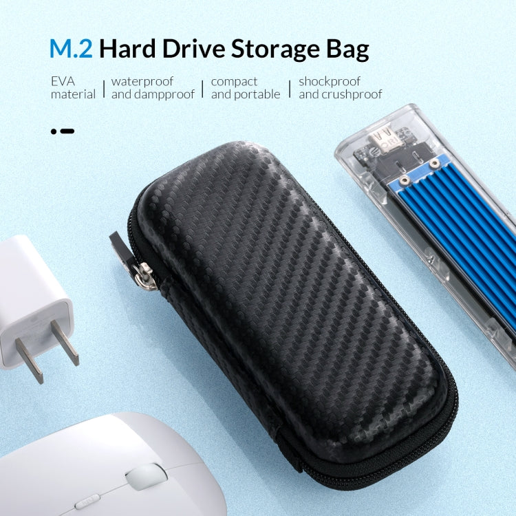 ORICO-M2PH01-BK-BP M.2 Hard Drive EVA Case Storage Bag (Black) - Hard Drive Bags & Cases by ORICO | Online Shopping South Africa | PMC Jewellery | Buy Now Pay Later Mobicred