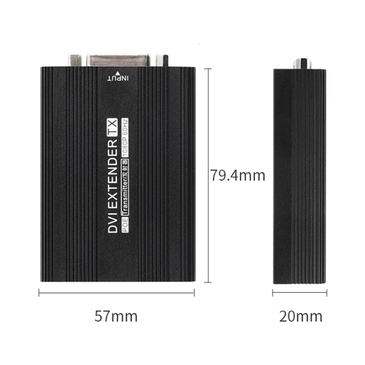 Measy DVI1815 DVI Extender Transmitter and Receiver Converter, POE Single Power Supply, Transmission Distance: 150m(UK Plug) - free shipping - PMC Jewellery - Order now!