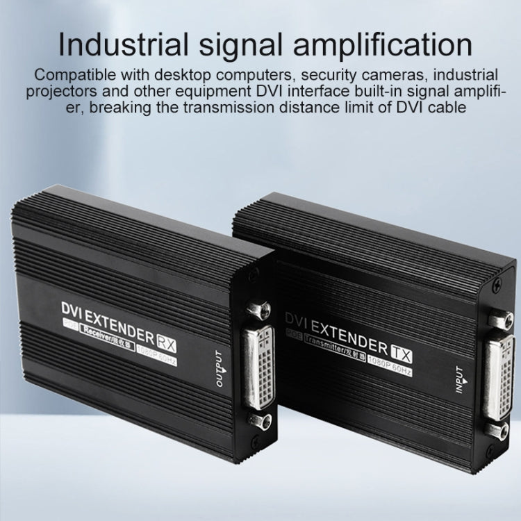 Measy DVI1815 DVI Extender Transmitter and Receiver Converter, POE Single Power Supply, Transmission Distance: 150m(EU Plug) - free shipping - PMC Jewellery - Order now!