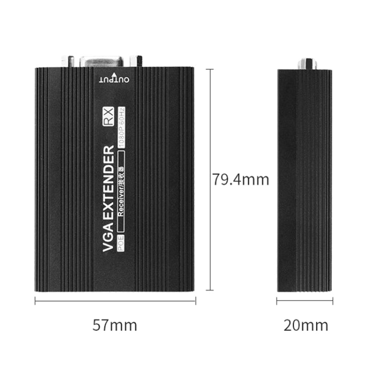 Measy VGA1815 VGA Extender Transmitter and Receiver Converter, POE Single Power Supply, Transmission Distance: 150m(UK Plug) - free shipping - PMC Jewellery - Order now!