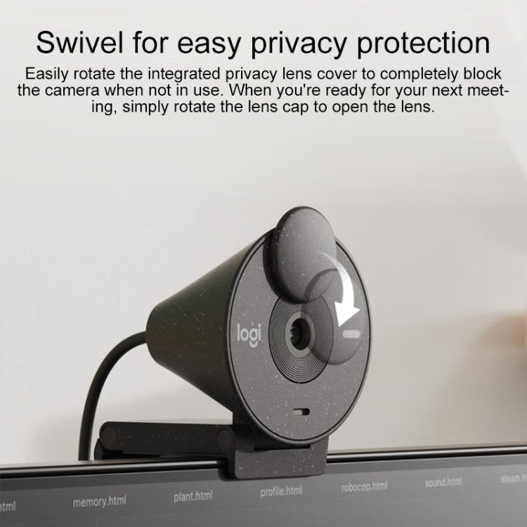 Logitech Brio 300 2MP 1080P Full HD IP Camera with Noise Reduction Microphone (Black) - free shipping - PMC Jewellery - Order now!