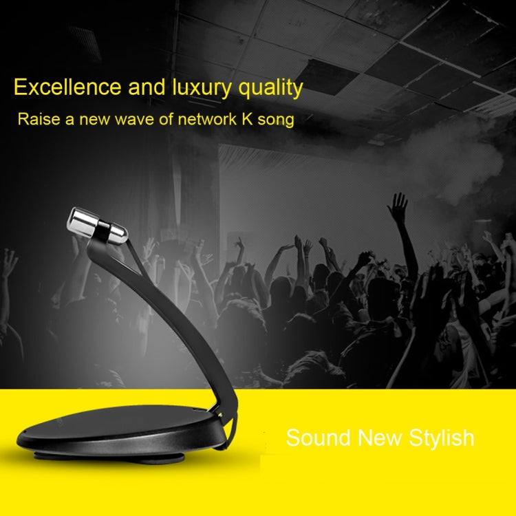 Yanmai SF-911 Professional Condenser Sound Recording 3.5mm Jack Microphone with Base Holder, Cable Length: 1.5m, Compatible with PC and Mac for Live Broadcast Show, KTV, etc.(Black) - Microphone by Yanmai | Online Shopping South Africa | PMC TechLife | Buy Now Pay Later Mobicred