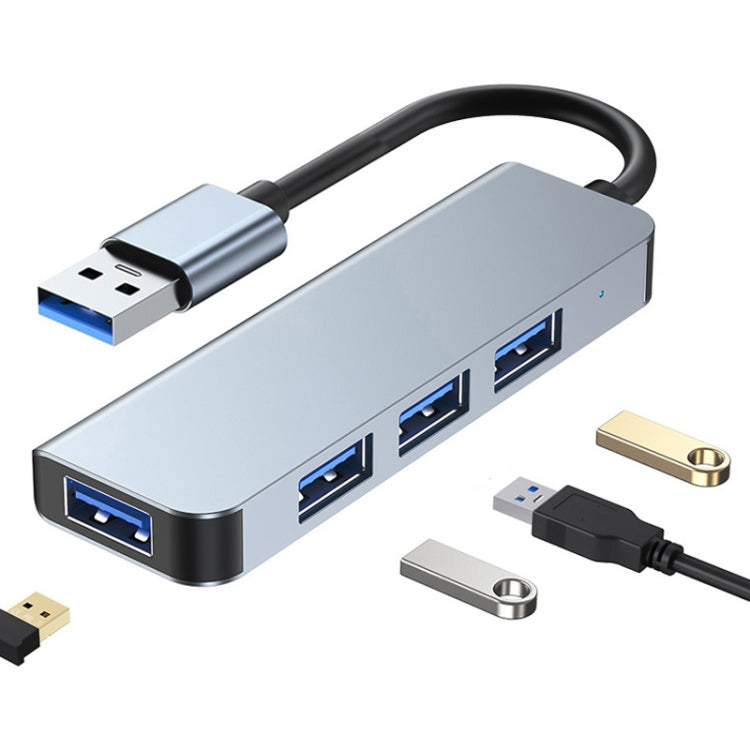 BYL-2013U3 12cm 4 in 1 USB to USB3.0x4 HUB Adapter - USB HUB by PMC Jewellery | Online Shopping South Africa | PMC Jewellery | Buy Now Pay Later Mobicred