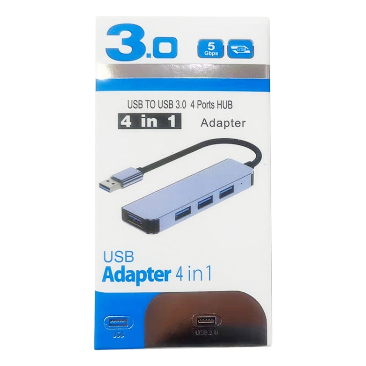 BYL-2013U3 12cm 4 in 1 USB to USB3.0x4 HUB Adapter - USB HUB by PMC Jewellery | Online Shopping South Africa | PMC Jewellery | Buy Now Pay Later Mobicred