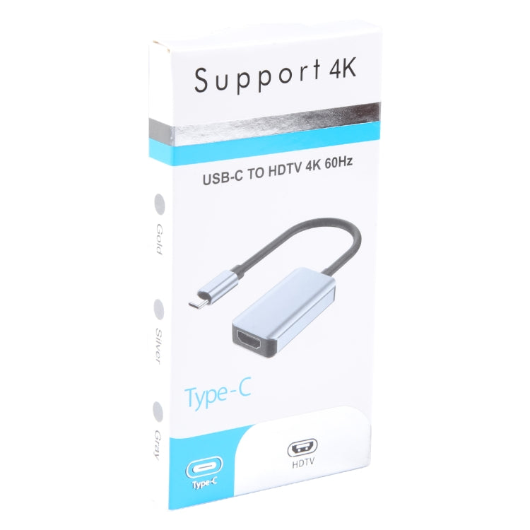 BYL-2006A USB-C/Type-C to HDTV 4K Converter Cable (Silver) - Cable & Adapters by PMC Jewellery | Online Shopping South Africa | PMC Jewellery | Buy Now Pay Later Mobicred