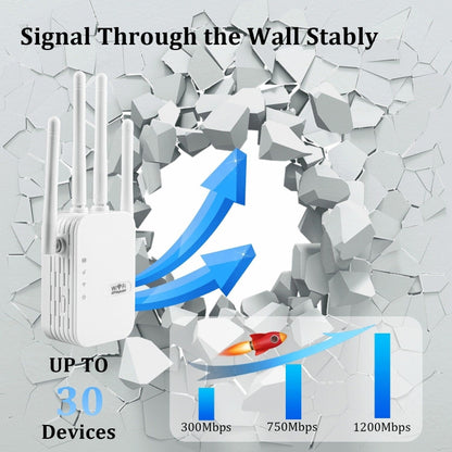 ZX-R08 300Mbps 2.4G WiFi Repeater Signal Amplifier, US Plug - Wireless Routers by PMC Jewellery | Online Shopping South Africa | PMC Jewellery | Buy Now Pay Later Mobicred