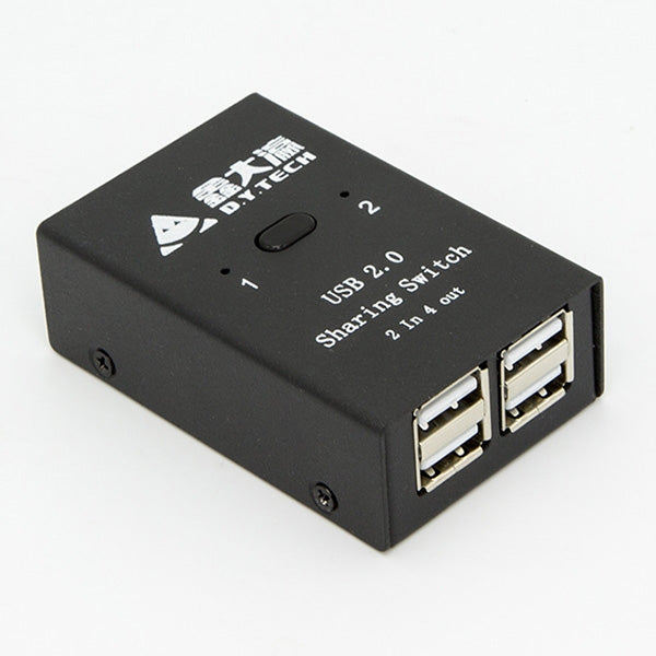 DY-B046 2 In 4 Out USB 2.0 Sharing Switch USB Flash Printer Adapter - Others by PMC Jewellery | Online Shopping South Africa | PMC Jewellery | Buy Now Pay Later Mobicred