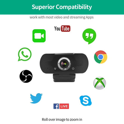 HD-F18 1080P Multi-function HD Camera WebCam with Microphone(Black) - HD Camera by PMC Jewellery | Online Shopping South Africa | PMC Jewellery | Buy Now Pay Later Mobicred