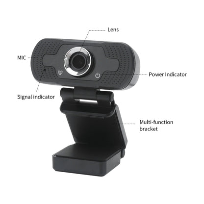 HD-F18 1080P Multi-function HD Camera WebCam with Microphone(Black) - HD Camera by PMC Jewellery | Online Shopping South Africa | PMC Jewellery | Buy Now Pay Later Mobicred