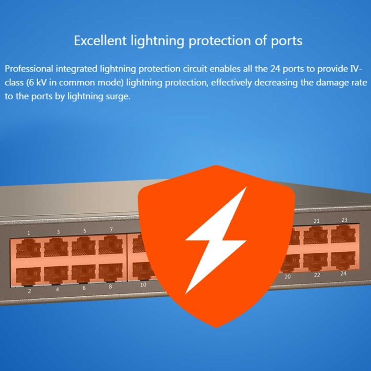 Tenda TEG1024D Desktop v7.0 24-Port Gigabit Ethernet Switch 6KV Lightning Protect - free shipping - PMC Jewellery - Order now!