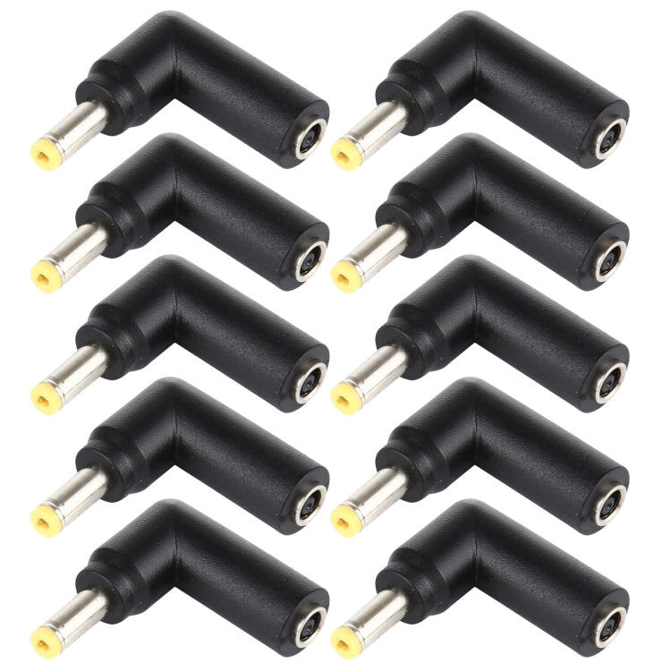 10 PCS 4.5 x 3.0mm Female to 4.0 x 1.7mm Male Plug Elbow Adapter Connector - Universal Power Adapter by PMC Jewellery | Online Shopping South Africa | PMC Jewellery | Buy Now Pay Later Mobicred