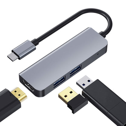 2008N 3 In 1 USB 3.0 x2 + HDMI Multi-function Intelligent Type-C / USB-C HUB Docking Station - USB HUB by PMC Jewellery | Online Shopping South Africa | PMC Jewellery | Buy Now Pay Later Mobicred