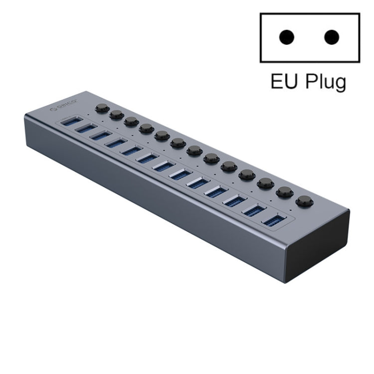 ORICO BT2U3-13AB-GY-BP Multi-Ports Individual Switches HUB, EU Plug - free shipping - PMC Jewellery - Order now!