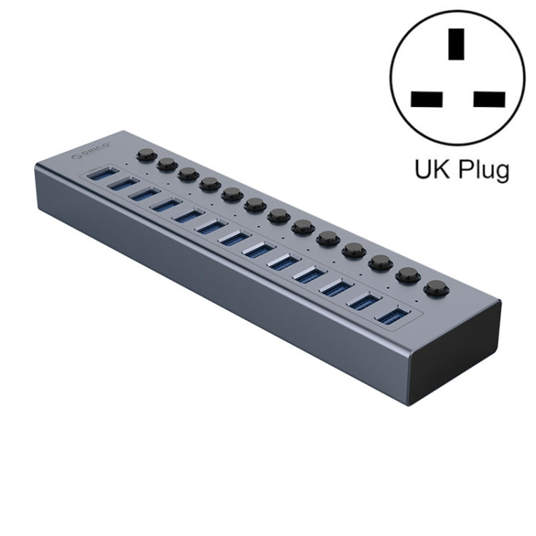 ORICO BT2U3-13AB-GY-BP Multi-Ports Individual Switches HUB, UK Plug - free shipping - PMC Jewellery - Order now!