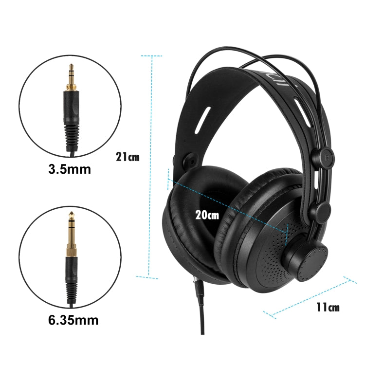 Yanmai D68 Recording Monitor Headphone (Black Blue) - Multimedia Headset by Yanmai | Online Shopping South Africa | PMC Jewellery | Buy Now Pay Later Mobicred