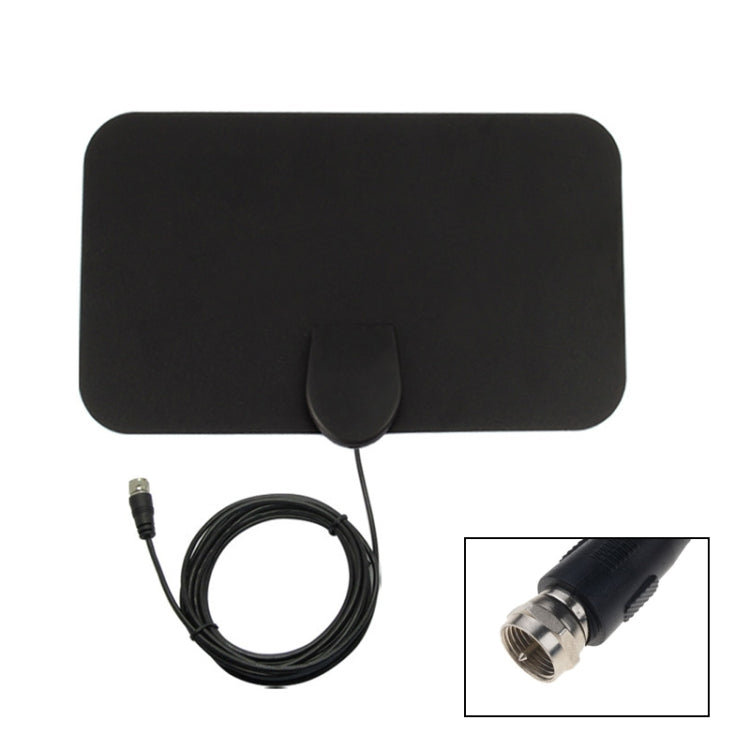 AN-1001 5dBi/25dBi Indoor  HDTV Antenna with Dual-side Sticker, VHF170-230/UHF470-862MHz(Black) - DVB-T & Simulation Antenna by PMC TechLife | Online Shopping South Africa | PMC TechLife | Buy Now Pay Later Mobicred