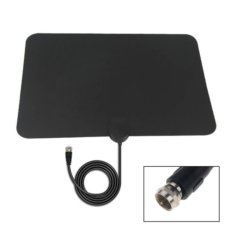AN-1002 5dBi/25dBi Indoor HDTV Antenna with Sucker, VHF170-230/UHF470-862MHz(Black) - DVB-T & Simulation Antenna by PMC TechLife | Online Shopping South Africa | PMC TechLife | Buy Now Pay Later Mobicred